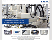 Tablet Screenshot of knoll-feinmechanik.de